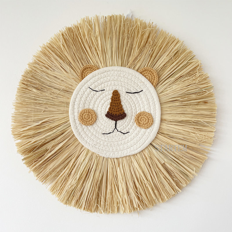Baby Nursery Products - Dekorasi Dinding Singa Buatan Tangan Nordik,