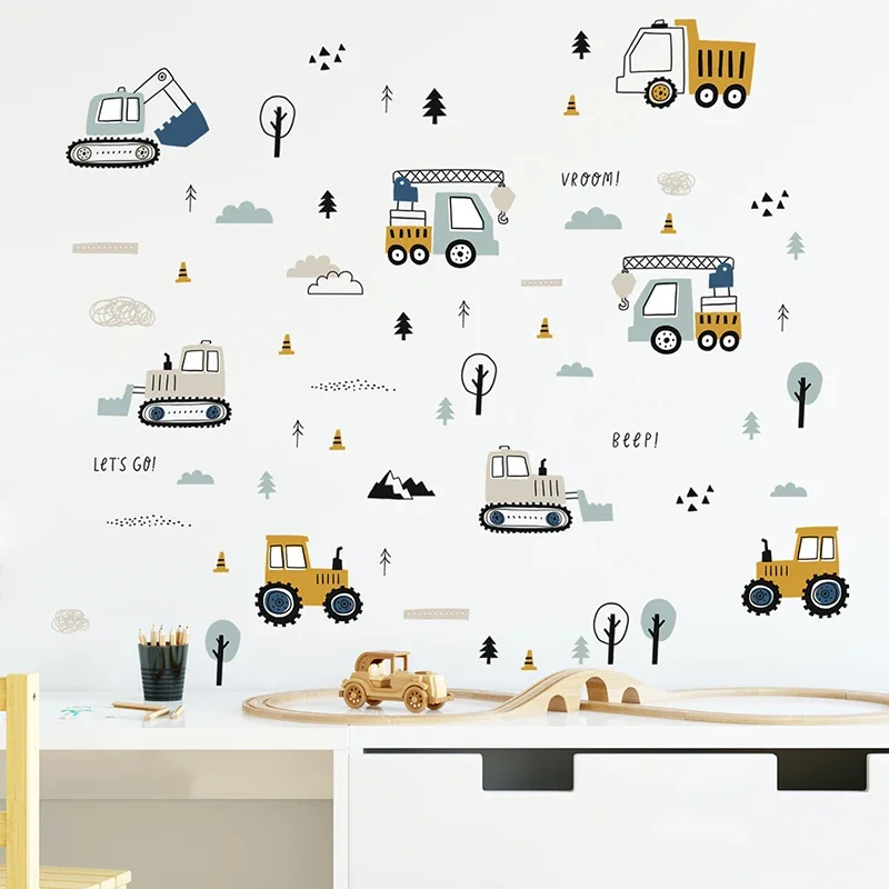 Baby Nursery Products - Gambar tangan lucu mobil truk kargo