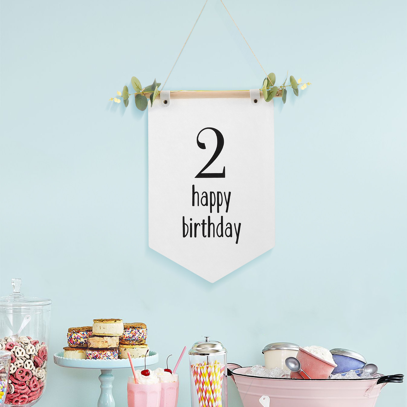 Spanduk Ulang Tahun dari Kain  - Baby Nursery Forest Theme ulasan dan harga