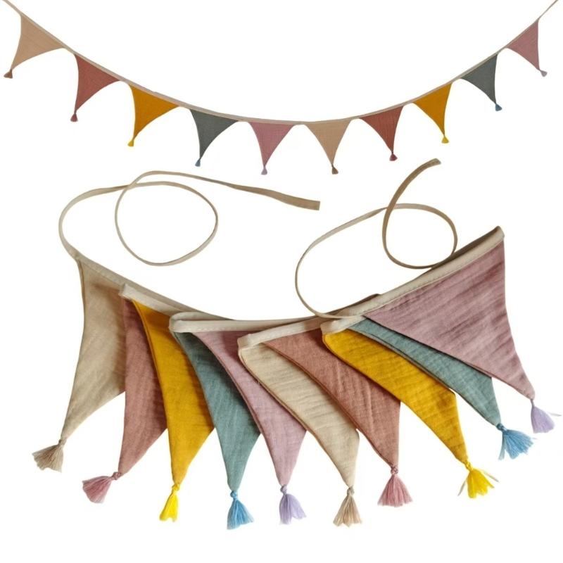 Indah Nursery Room Bunting Dek - Baby Nursery Bunting ulasan dan harga