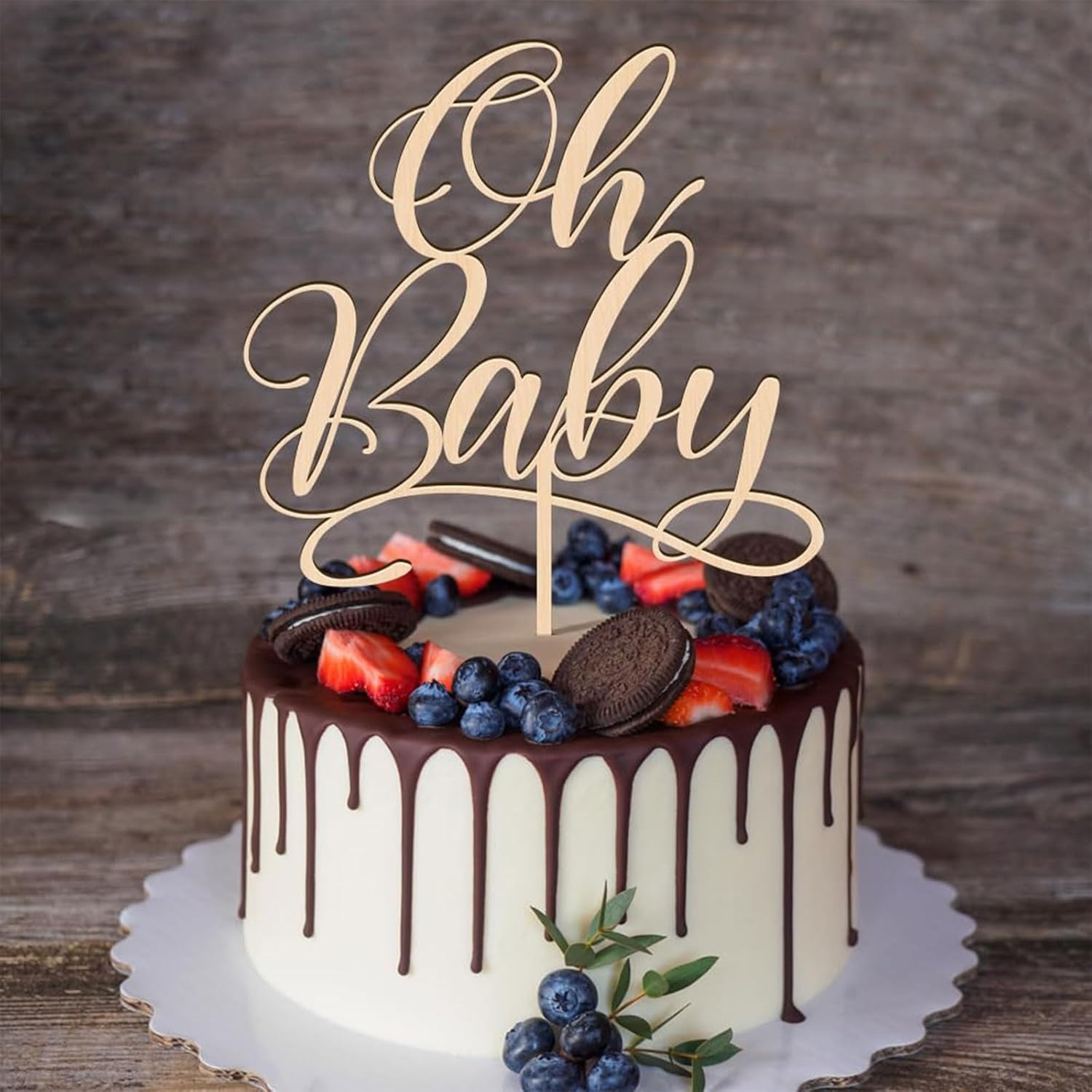 1 buah oh Baby - Hiasan Kue Ka - Baby Nursery Letters ulasan dan harga