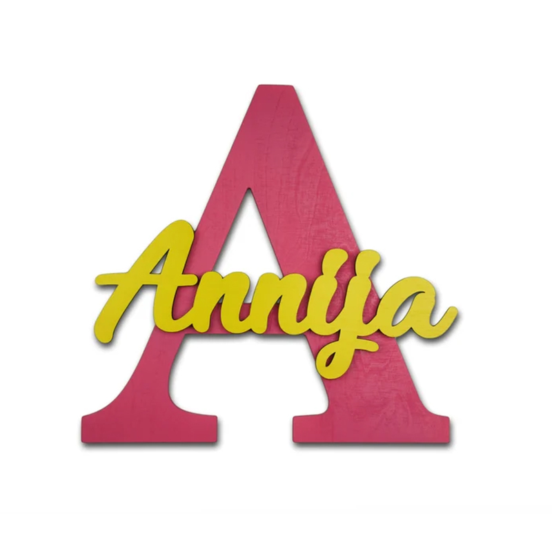 Huruf Kayu, Dinding Kamar Bayi - Baby Nursery Letters ulasan dan harga