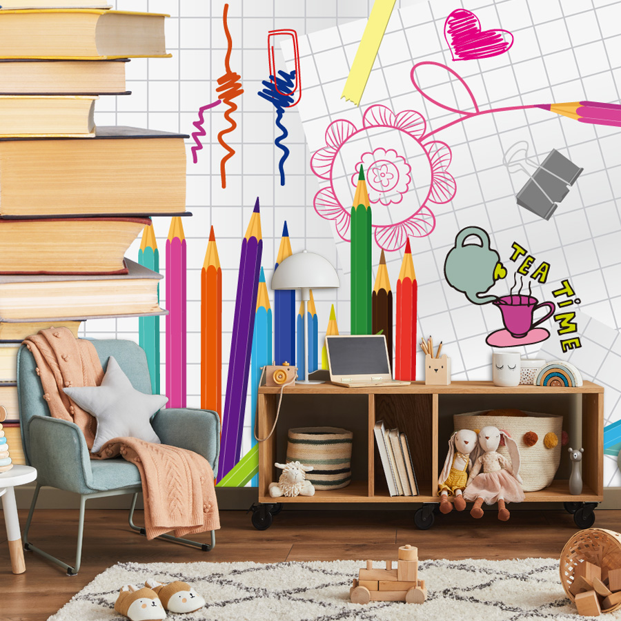 Wallpaper Tempel Mudah Dipasan - Baby Nursery Murals ulasan dan harga