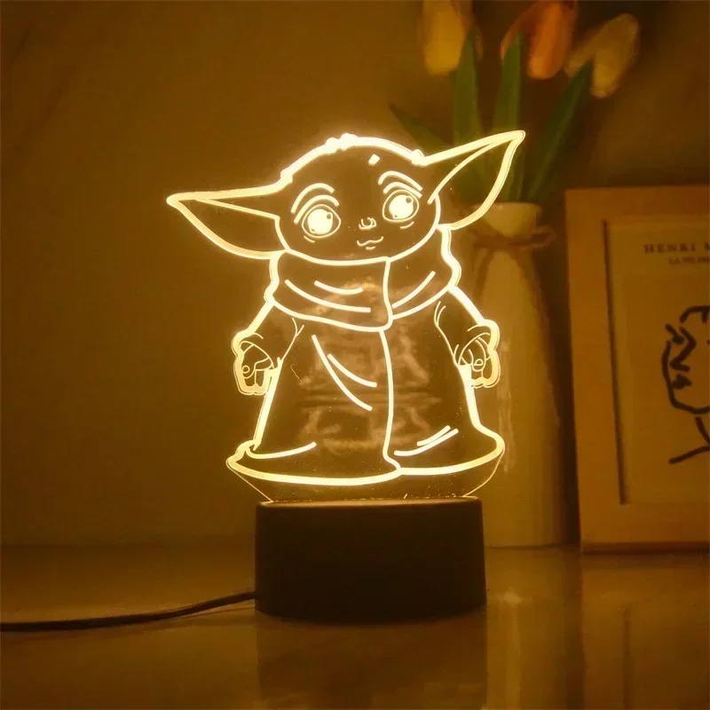 Lampu Anime 3D Kartun Yoda Bab - Baby Yoda Nursery ulasan dan harga