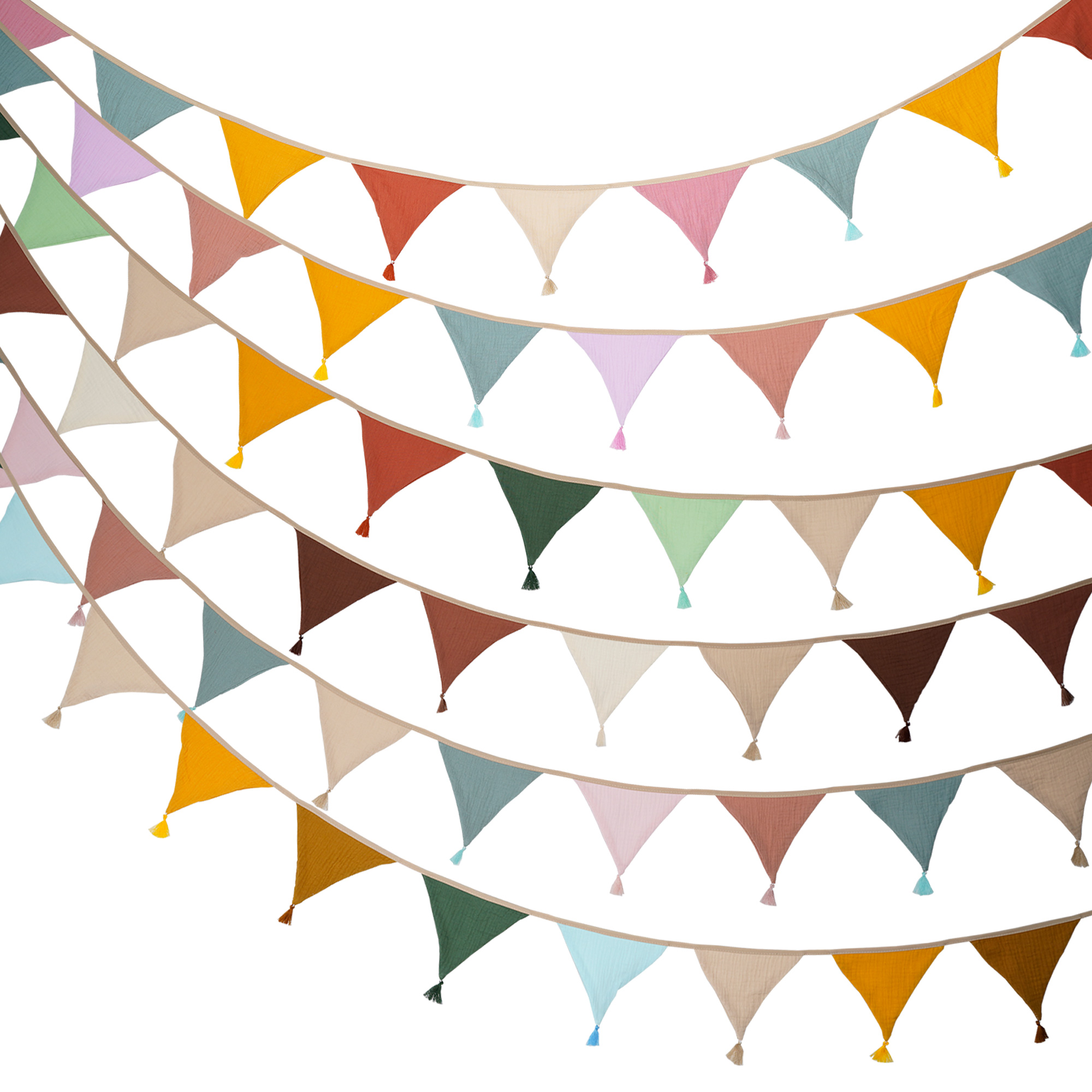 2.6M/8.5FT Kain Hiasan Bayi 10 - Baby Nursery Bunting ulasan dan harga