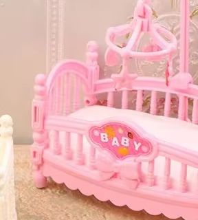 1:12 Rumah Boneka Miniatur Tem - Baby Nursery Products ulasan dan harga