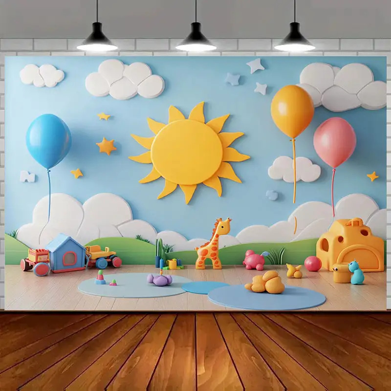 Stiker Dinding Kamar Anak Moti - Baby Nursery Murals ulasan dan harga