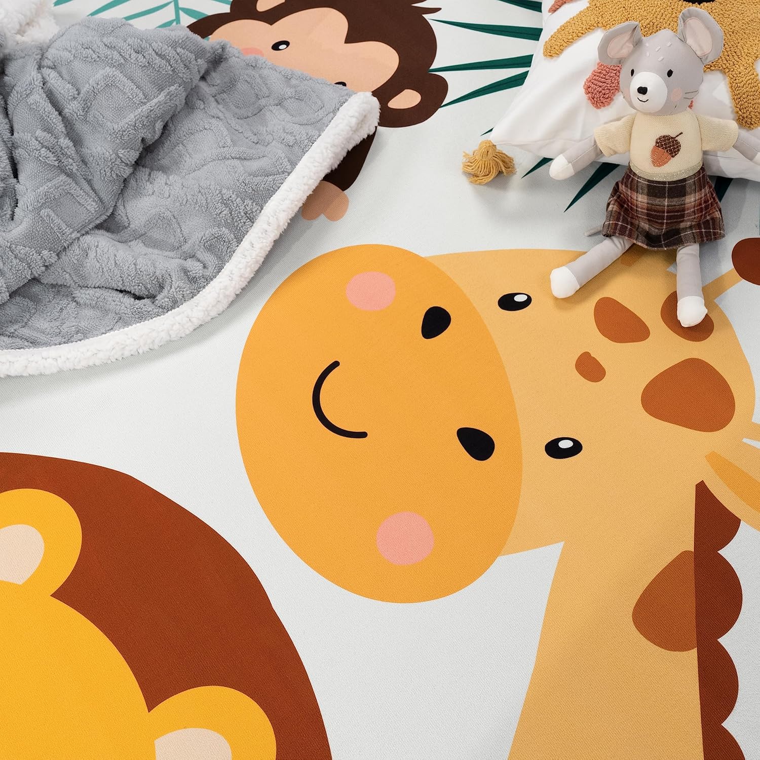 Karpet Bermain Anak Motif Hewa - Baby Nursery Animal Theme ulasan dan harga
