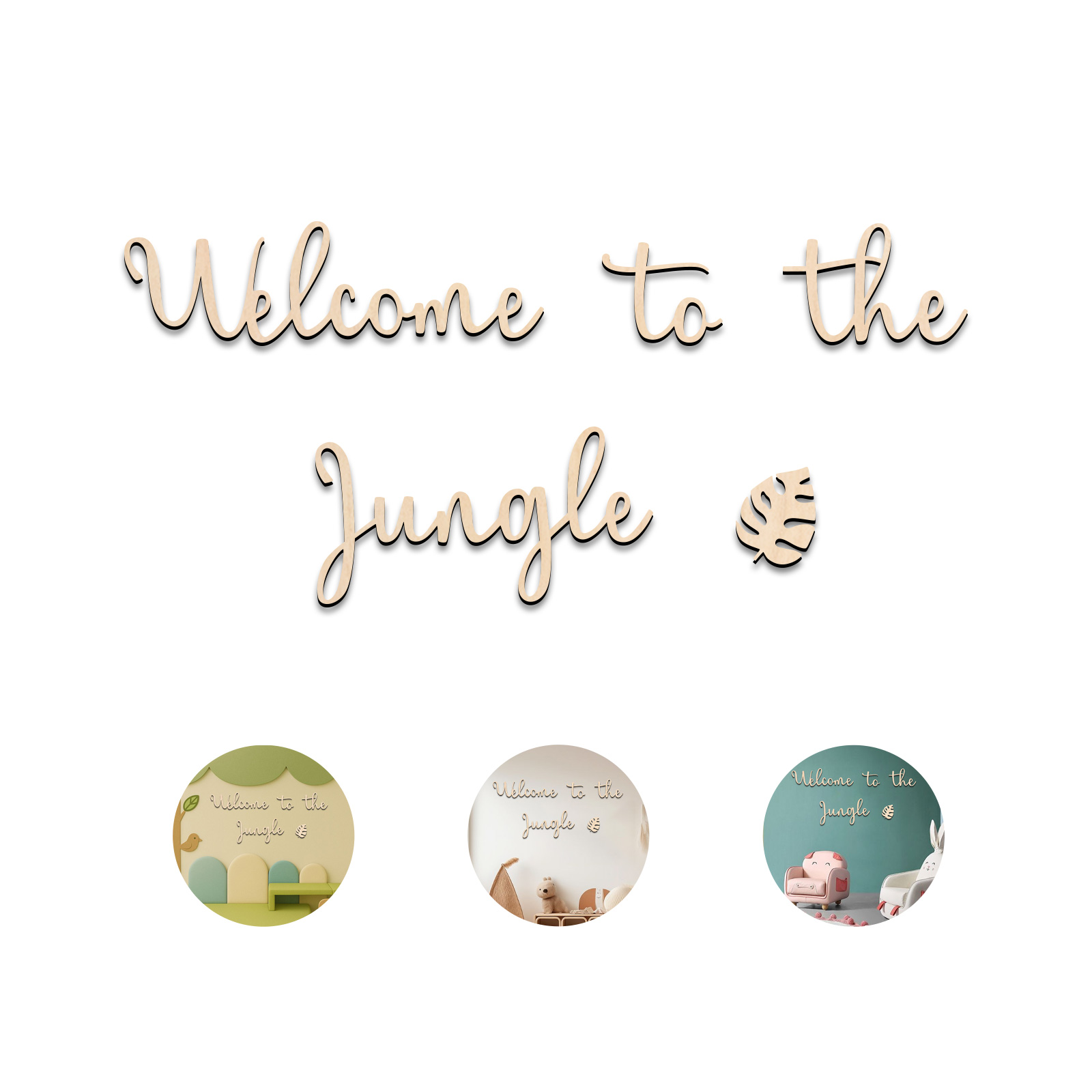 Selamat Datang di Jungle Woode - Baby Nursery Letters ulasan dan harga