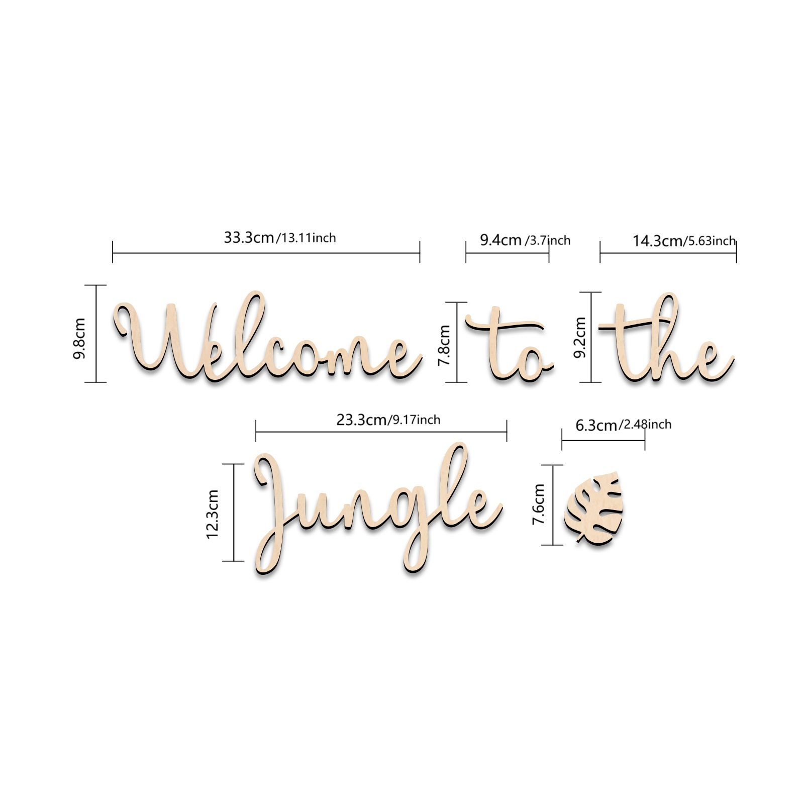 Selamat Datang di Jungle Woode - Baby Nursery Letters ulasan dan harga