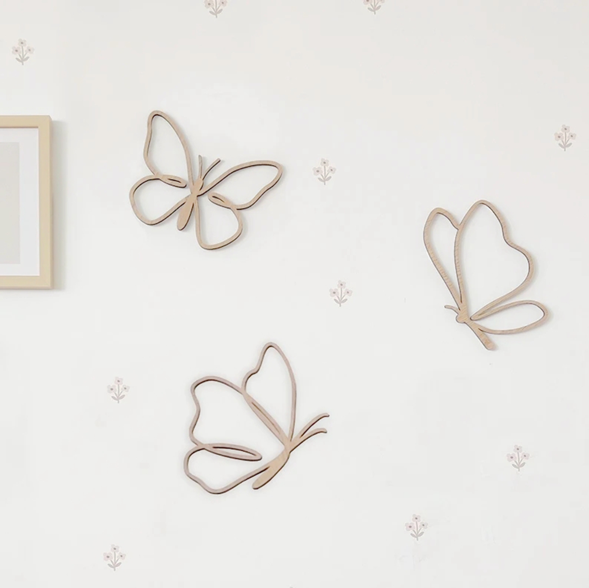 Papan Kayu Kupu-Kupu, Dekorasi - Baby Nursery Products ulasan dan harga