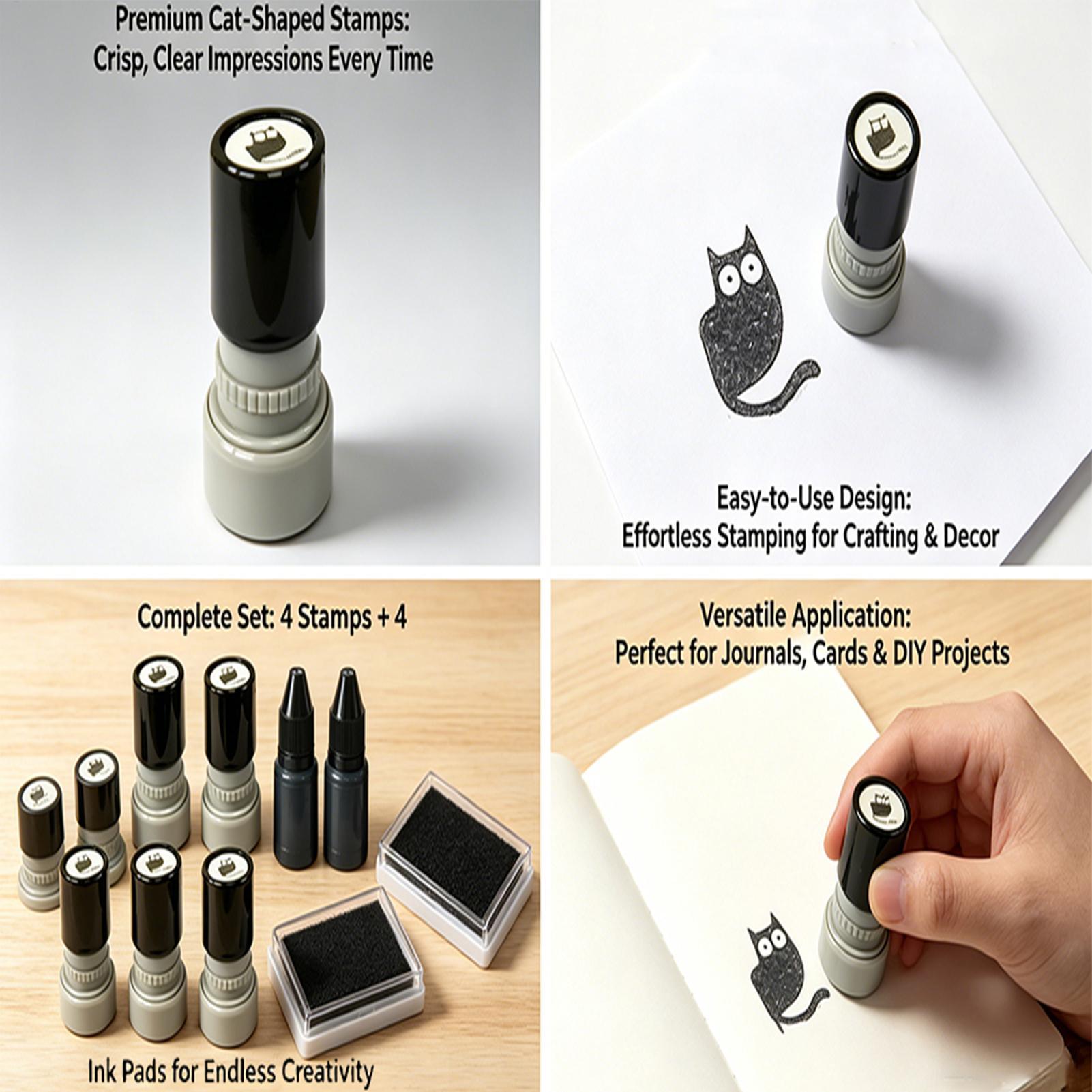 Stempel Kucing Self Inking DIY - Footprint Ink Kit ulasan dan harga