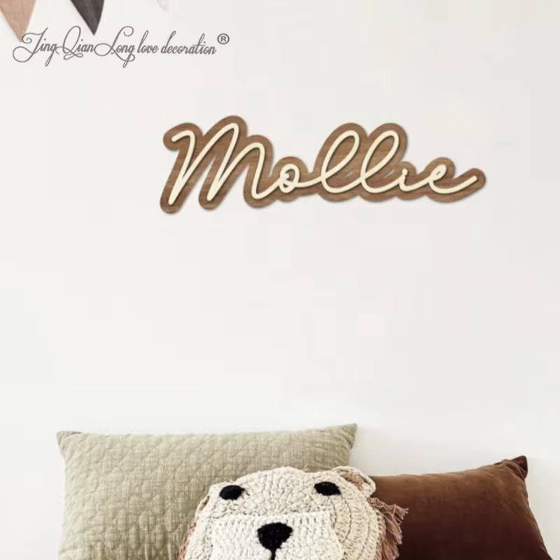 Tanda Nama Kayu Kustom untuk D - Baby Nursery Letters ulasan dan harga