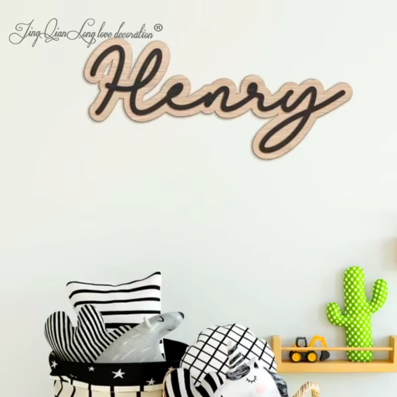 Tanda Nama Kayu Kustom untuk D - Baby Nursery Letters ulasan dan harga