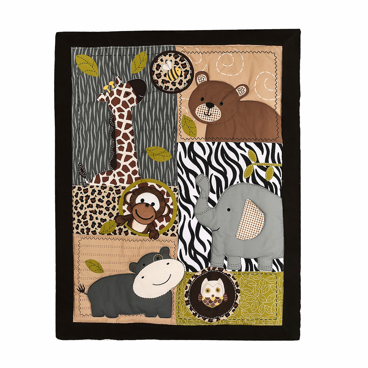Set Seprai Tempat Tidur Bayi B - Baby Nursery Animal Theme ulasan dan harga